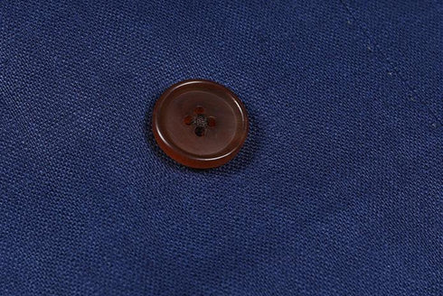 Blue Double-Breasted Linen Suit – Inspired by Classic Men’s Linen Suits Plus Size